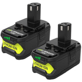 Boetpcr front view of two batteries showing clean design and easy installation benefit