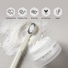 Boka next to everyday items showing compact travel-friendly benefit
