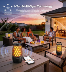 BolaButty in backyard party scene delivering synchronized music and lighting