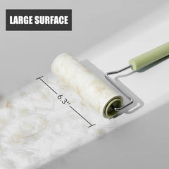 BomDa roller in use on sofa removing pet hair quickly and saving cleaning time