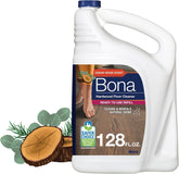 Bona front bottle cedar 128oz showing label and size benefit
