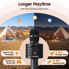 BONAOK Q37 top mesh microphone head showing durable construction for clear vocals