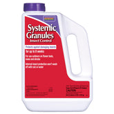 Bonide front packaging showing 4 lb granules and application ease
