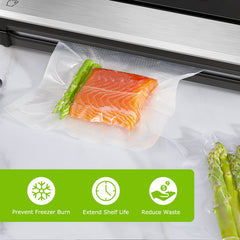 Bonsenkitchen bag inside a vacuum sealer demonstrating quick sealing