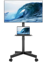 BONTEC front view with mounted TV showing sturdy display and clean look