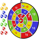 BooTaa front view of 29 inch dart board showing target zones and benefits of clear scoring