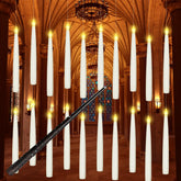 Boribim front view package showing 20 hanging LED candles and hooks for instant ambiance