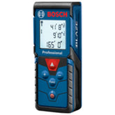 Bosch GLM165-40 front view showing compact housing and easy carry