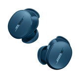 Bose QuietComfort Earbuds front view in Twilight Blue shows premium design and bold color