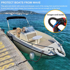 Botepon foam float end close-up preventing line sinkage and aiding retrieval