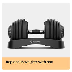 Bowflex 552 ergonomic handle grip showing secure, non-slip control