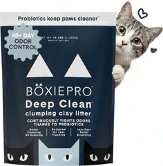Boxie Probiotic front packaging 16 lb showing brand and unscented benefit