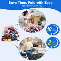BoxLegend folded compactly for travel and easy drawer storage benefit