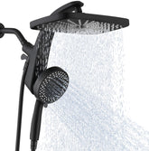 BOZYBO front view rain shower head showing wide coverage benefit