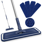 BPAWA flat mop front view showing full assembled kit and quick setup benefit