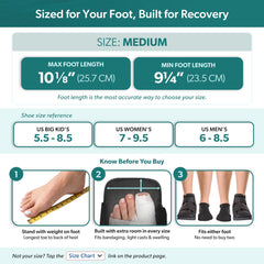 BraceAbility closed toe side profile highlighting rocker sole for smoother steps