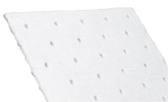 Brady perforation and dimples detail highlighting tear resistance and easy size customization