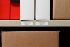 Brady label applied to pipe demonstrating adhesion and weather resistance