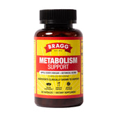 Bragg bottle front packaging showing product name and 90 count benefit