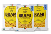 Brami front packaging three-pack shows product and benefits for pantry convenience