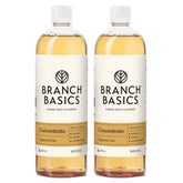 Branch Basics concentrate front packaging showing refill bottles and benefits