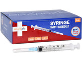 BRANDZIG front view of 50-pack packaging showing sealed syringes and value