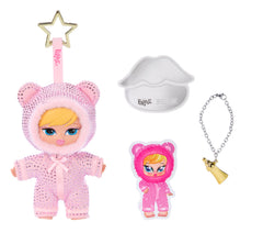 Bratz charm clip attached to a purse showing portable collectible flair