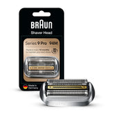 Braun 94M front view showing replacement head restoring shave performance