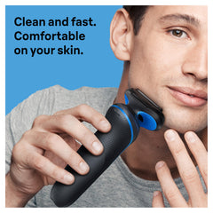Braun body groomer detail showing rounded edges for comfortable body use