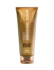BRAZILIAN BLOWOUT front packaging showing bottle and branding, promotes smooth hair