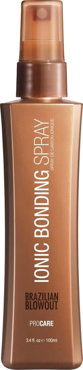 Brazilian Blowout bottle front packaging showing label and product finish benefits