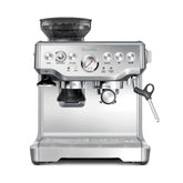 Breville front view showing stainless steel body and compact design benefit