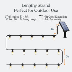 Brightech Edison LED bulb detail highlighting shatterproof construction advantage