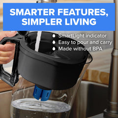 BRITA pitcher fitted in a refrigerator door demonstrating fridge-friendly sizing
