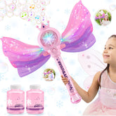 Britik front view of bubble wand packaging showing fairy design and benefits