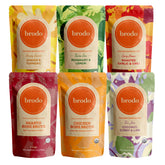 Brodo front packaging showing variety pack for easy selection and convenience