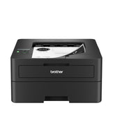 Brother front view showing compact printer and clear output benefit