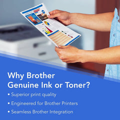 Brother LC1033PKS label and chip detail with Brother branding for seamless installation