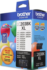 Brother LC2032PKS front packaging showing two cartridges and benefits