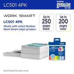 Brother cartridges removed from box showing each color and quick-install convenience