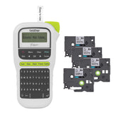 Brother P-Touch front view showing compact design and preview display for portability