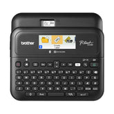 Brother PT-D610BT front panel showing display and branding for easy control