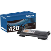 Brother TN-420 front packaging showing cartridge and compatibility for reliable replacement