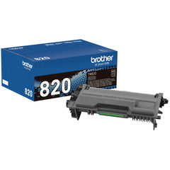 Brother TN820 front packaging showing product and easy identification benefit