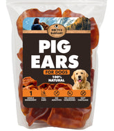 BRUTUS & BARNABY front packaging showing natural pig ears and ingredient simplicity benefit
