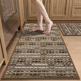 BSICPRO front view of rug set showing runner and mat, adds practical warmth