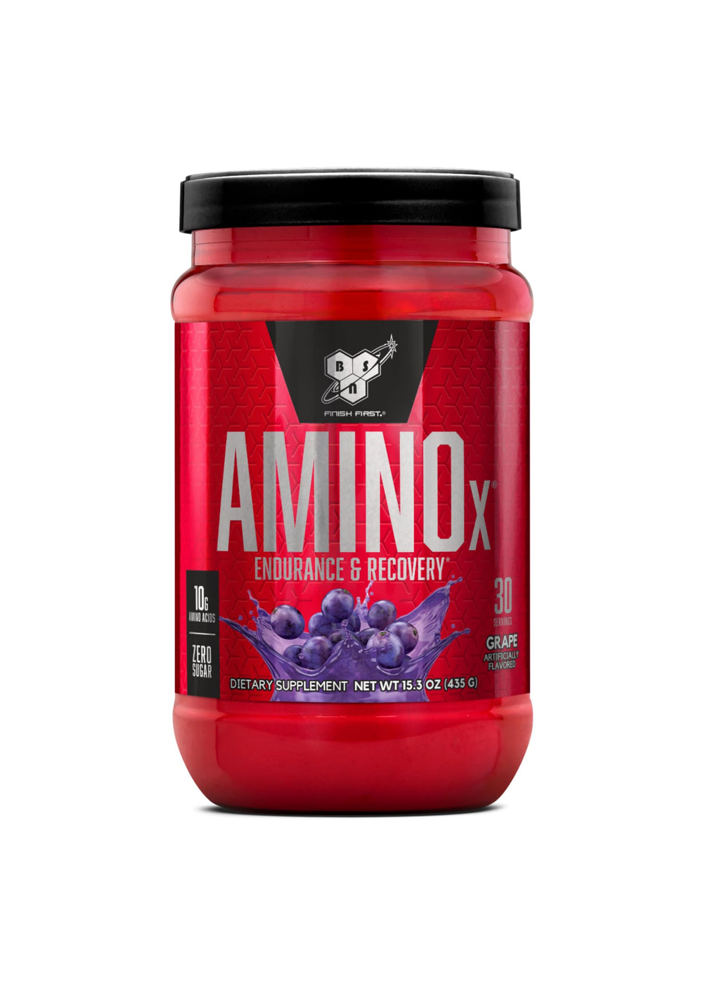 BSN tub front view showing grape AMINOx and benefits
