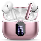 Btootos front packaging showing rose gold earbuds and benefits