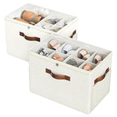 Budding Joy front view of both connected units showing tidy shoe storage and space saving