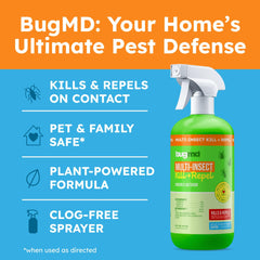 BugMD nozzle close-up highlighting easy spray action and control